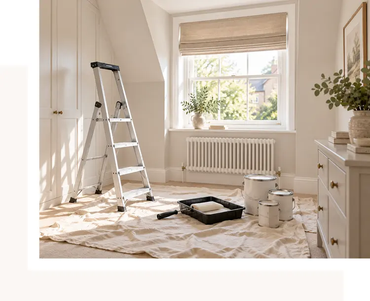 Professional interior painting and decorating in Boston Spa